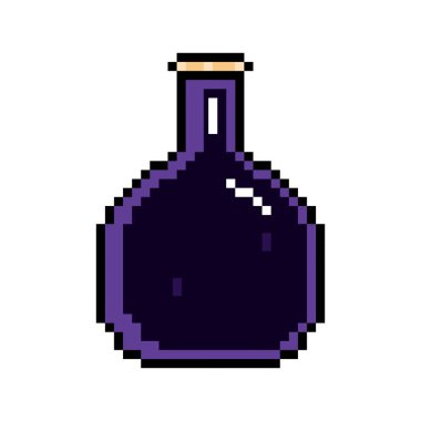 İzole pixelated iksir simgesi