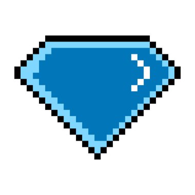 İzole pixelated baklava simgesini