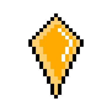 İzole pixelated baklava simgesini