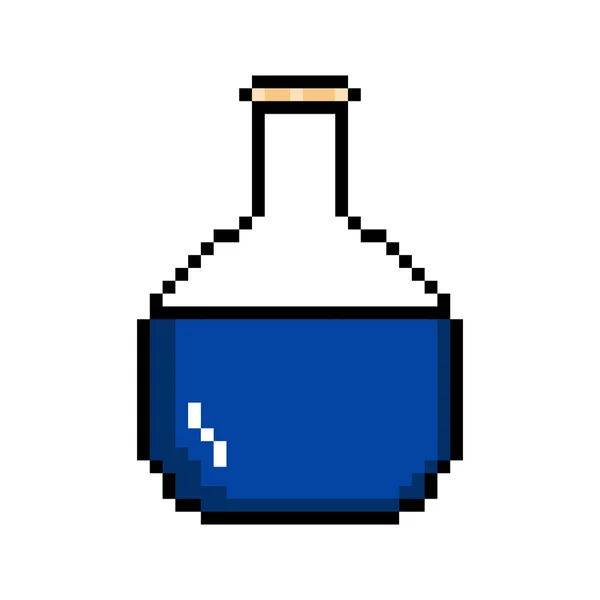 Icône de potion pixellisée isolée — Image vectorielle