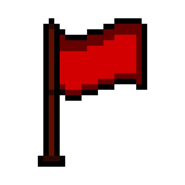 Isoliert verpixeltes Flaggensymbol — Stockvektor