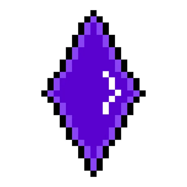 Isolated pixelated diamond icon — Stock Vector