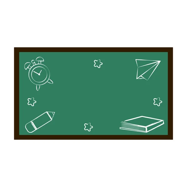 Geïsoleerde schoolbord pictogram — Stockvector