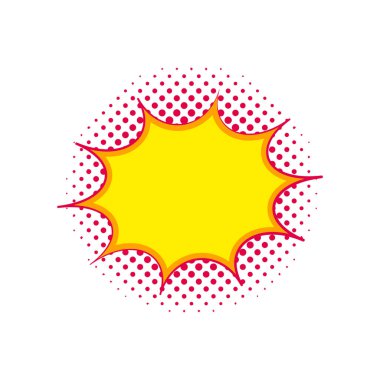 İzole komik konuşma balonu