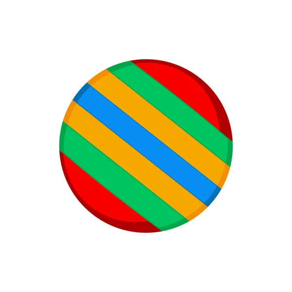 Izolované beach ball hraček ikona — Stockový vektor