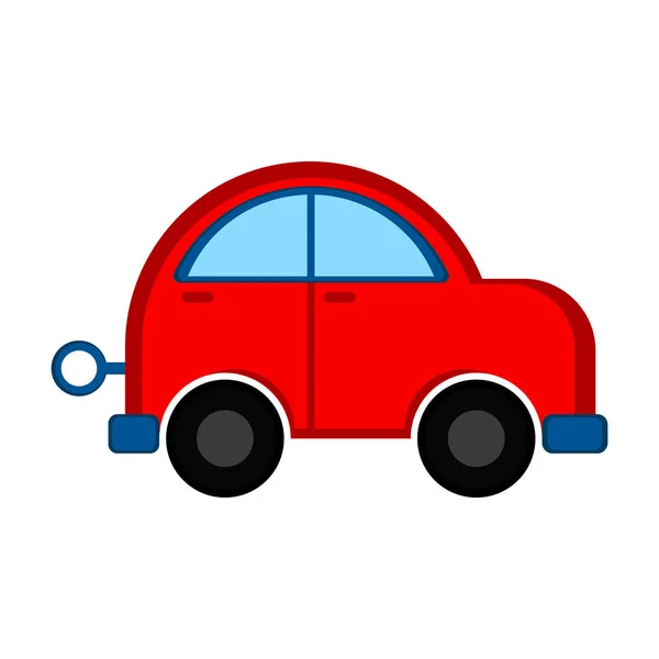 Icono de juguete de coche aislado — Vector de stock