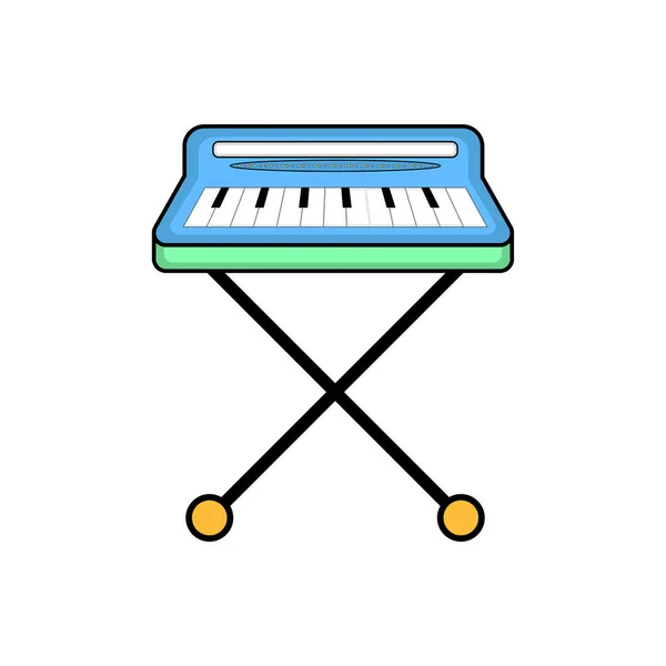 Icona giocattolo tastiera isolata — Vettoriale Stock