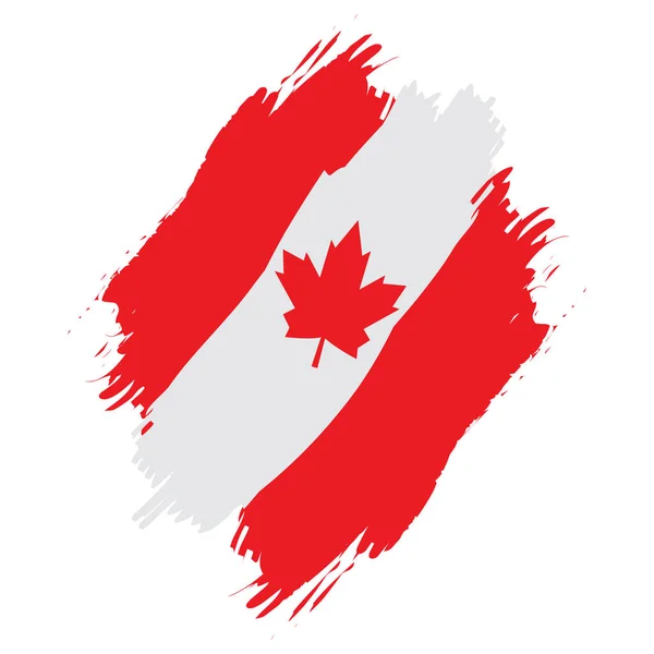 Getextureerde vlag van Canada — Stockvector
