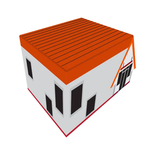 Isolated isometric building icon — Stock Vector
