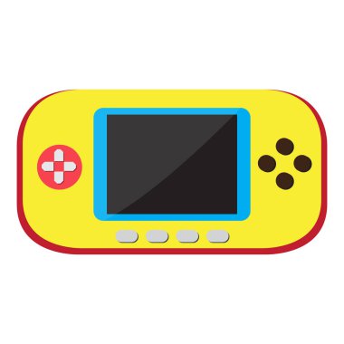 İzole taşınabilir video oyunu konsolu simgesi