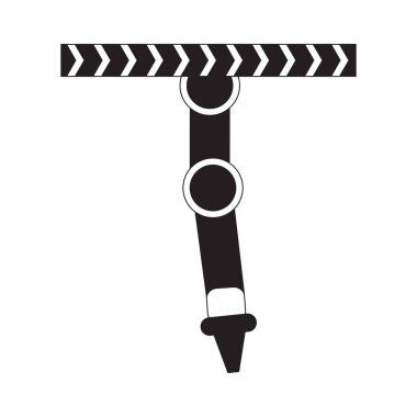 İzole endüstriyel robot kol simgesi