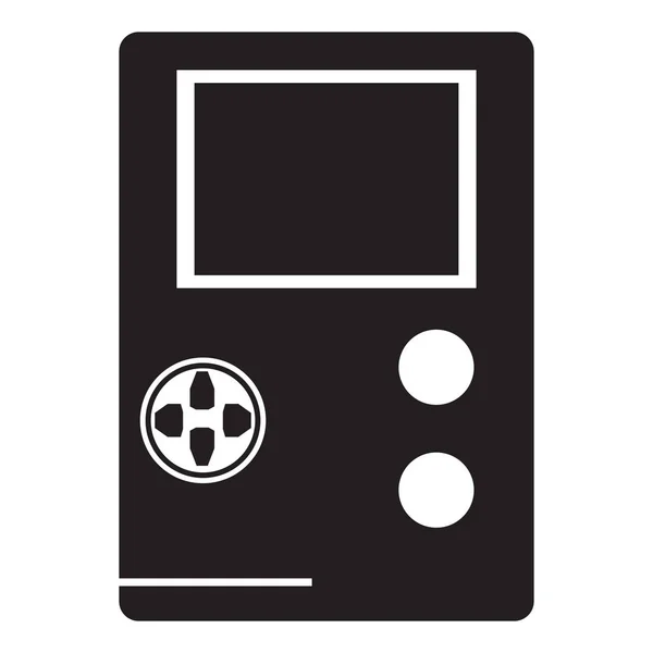 Ícone de console de videogame portátil isolado — Vetor de Stock