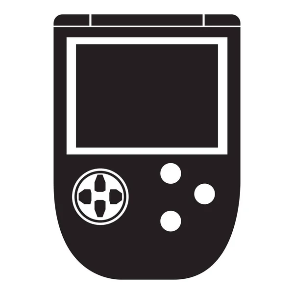 Icono de consola de videojuegos portátil aislado — Vector de stock