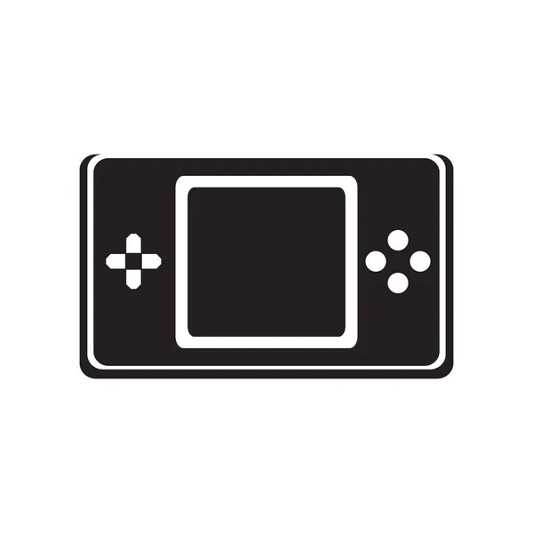 Icono de consola de videojuegos portátil aislado — Vector de stock