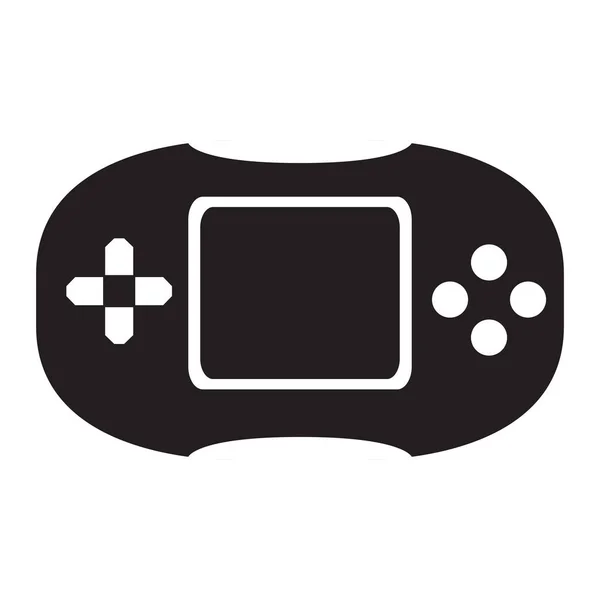 Isolé icône de console de jeu vidéo portable — Image vectorielle