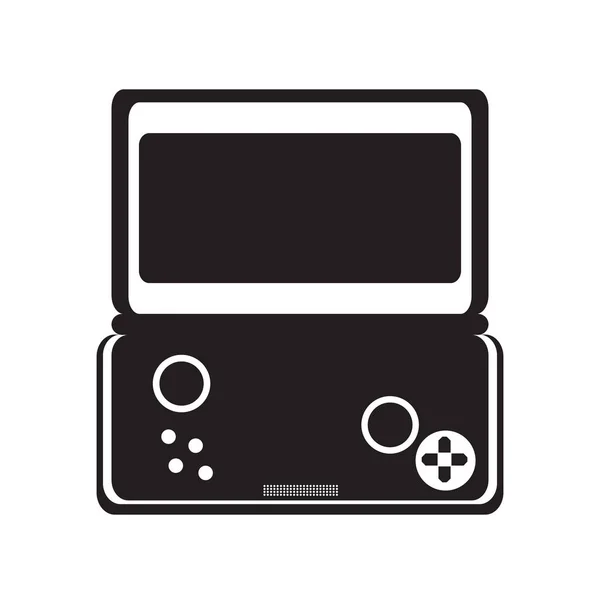 Isolé icône de console de jeu vidéo portable — Image vectorielle