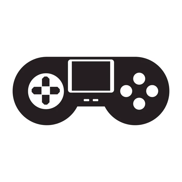 Pictogram voor geïsoleerde draagbare videogame-console — Stockvector