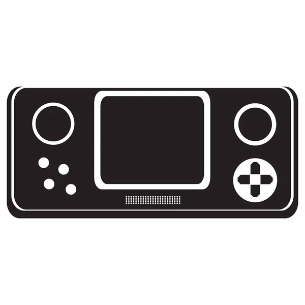 Isolerade bärbara videogame konsolen ikonen — Stock vektor