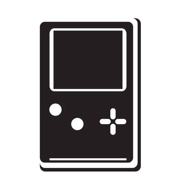 Ikony konsoli na białym tle przenośnych gier wideo — Wektor stockowy