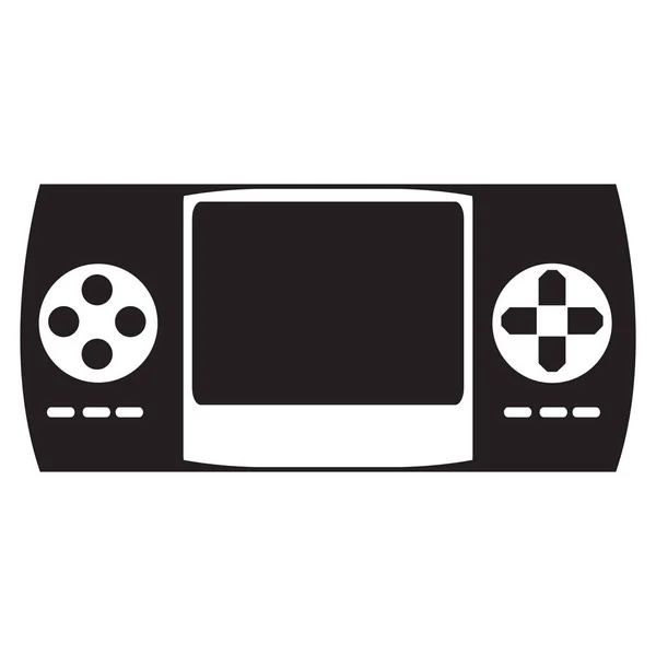 Isolé icône de console de jeu vidéo portable — Image vectorielle