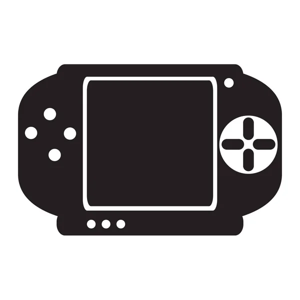 Icono de consola de videojuegos portátil aislado — Vector de stock