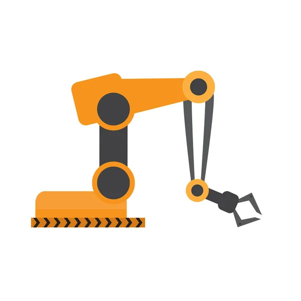 Izolované Průmyslový robot arm ikona — Stockový vektor