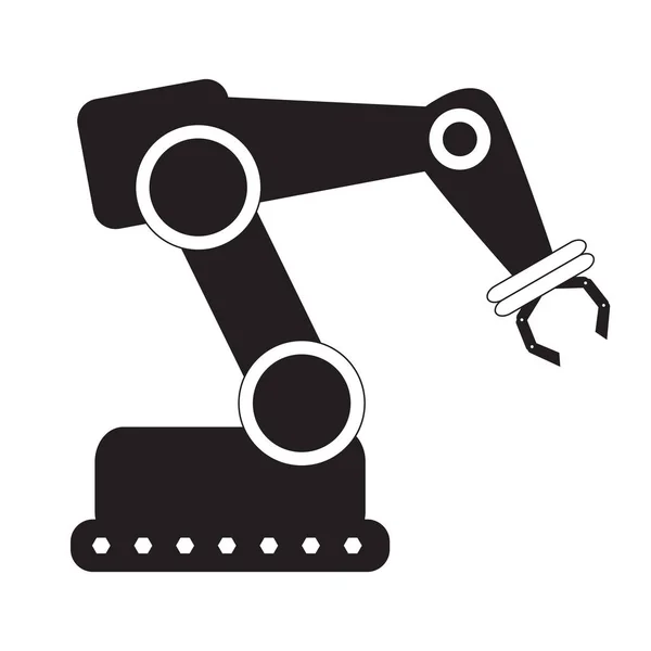 Изолированный значок руки промышленного робота — стоковый вектор