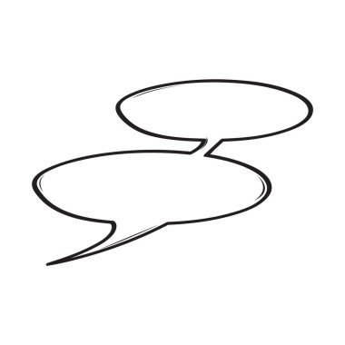 İzole boş komik konuşma balonu