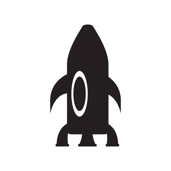 Logo isolato dell'astronave — Vettoriale Stock