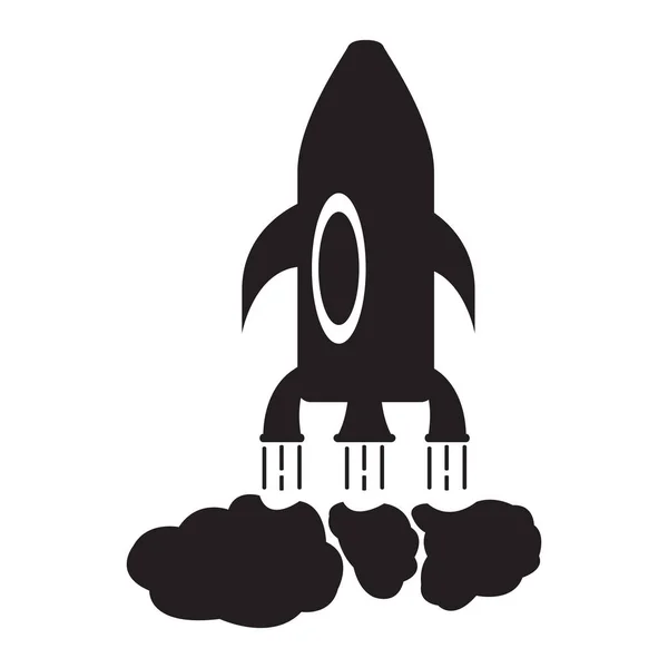 Logotipo isolado da nave espacial —  Vetores de Stock