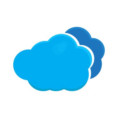 İzole bulut hava simgesi