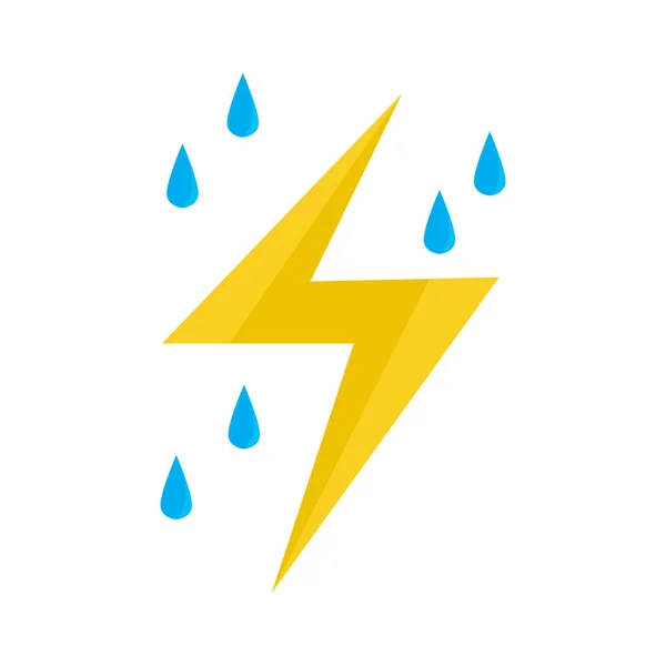 Isolated thunderstorm weather icon — Stock Vector