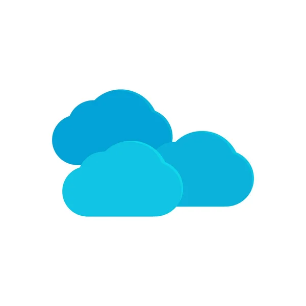 Isolée icône météo nuage — Image vectorielle