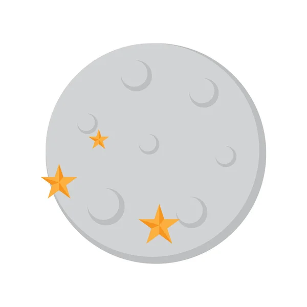 Isolated moon weather icon — Stock Vector