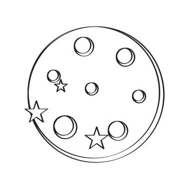 İzole ay hava simgesi