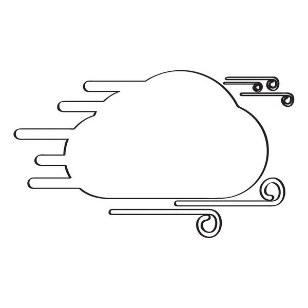 İzole rüzgar hava simgesi — Stok Vektör