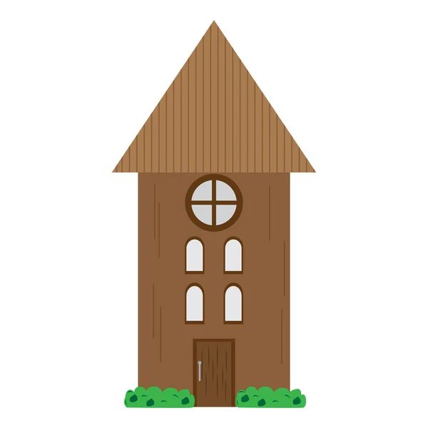 Icono de edificio medieval aislado — Vector de stock