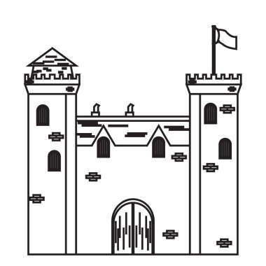 İzole Ortaçağ Kalesi simgesi