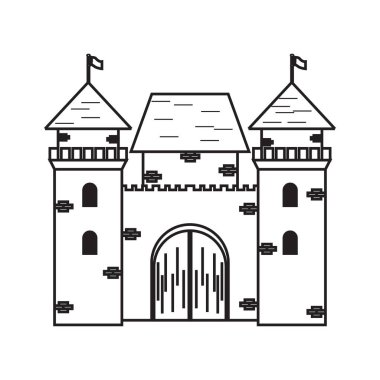 İzole Ortaçağ Kalesi simgesi