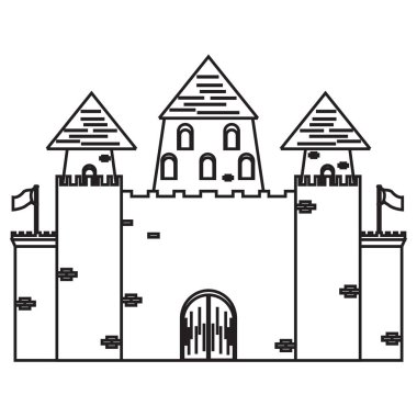 İzole Ortaçağ Kalesi simgesi
