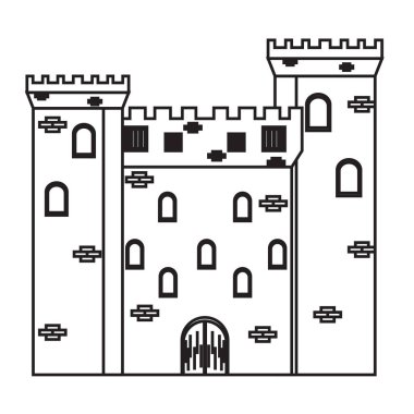 İzole Ortaçağ Kalesi simgesi