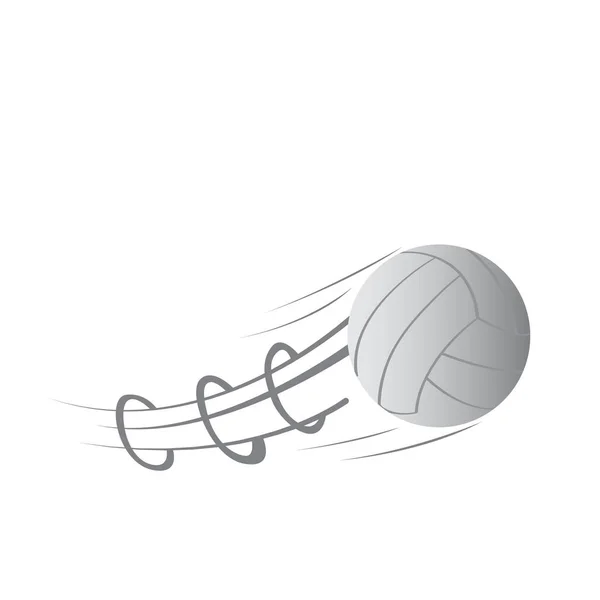 Isolated volleyball ball with a motion effect — Stock Vector