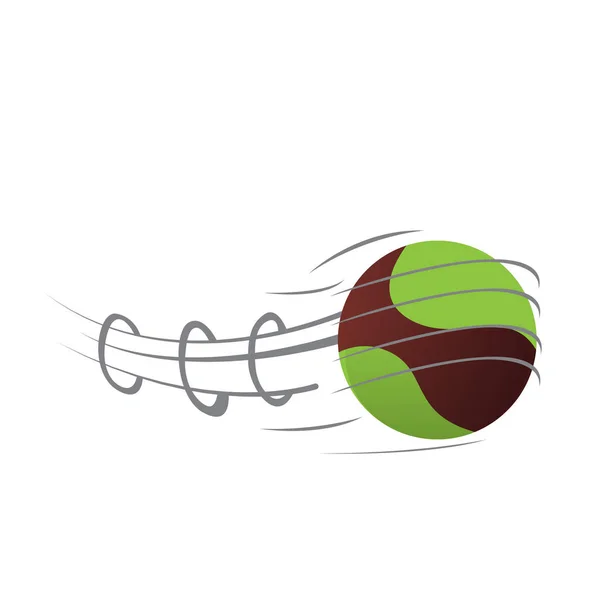 Isolerade handboll bollen med en uppspelningseffekt — Stock vektor