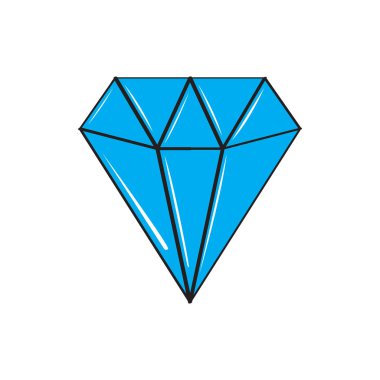 İzole komik baklava simgesini