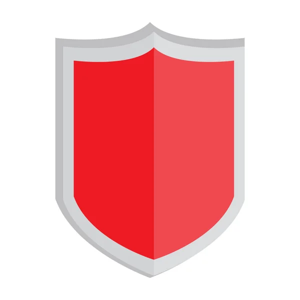 孤立した紋章の盾のアイコン — ストックベクタ