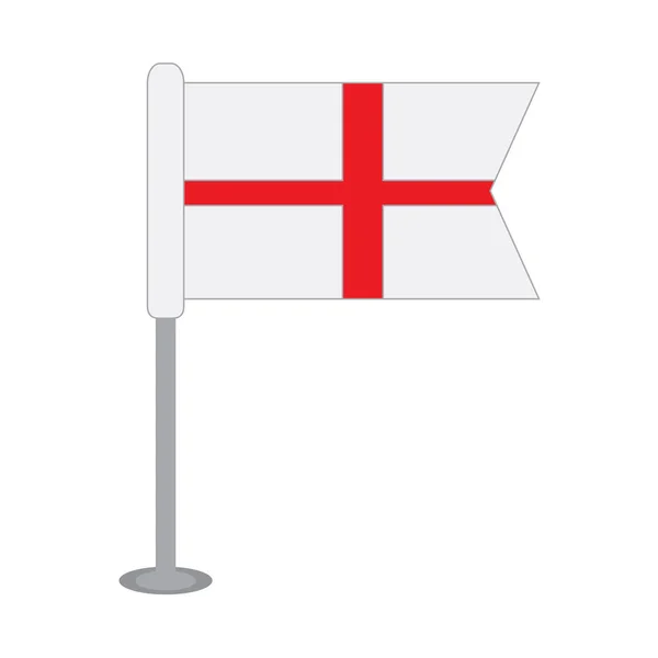 Isolierte Flagge Englands — Stockvektor