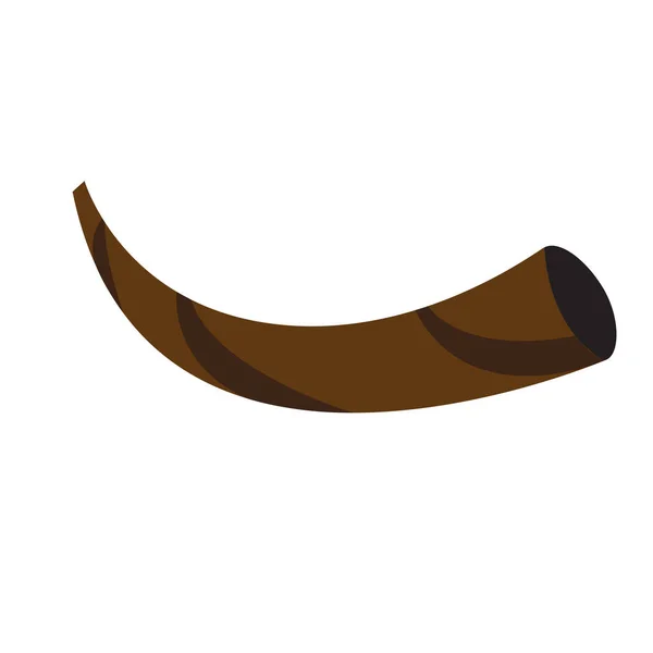Isolée icône shofar — Image vectorielle