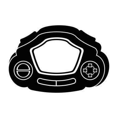 İzole taşınabilir video oyunu konsolu simgesi