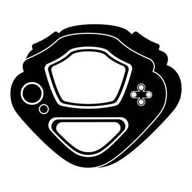 İzole taşınabilir video oyunu konsolu simgesi