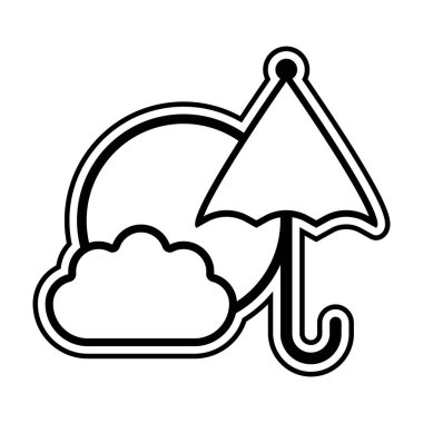 İzole güneşli havalarda simgesi